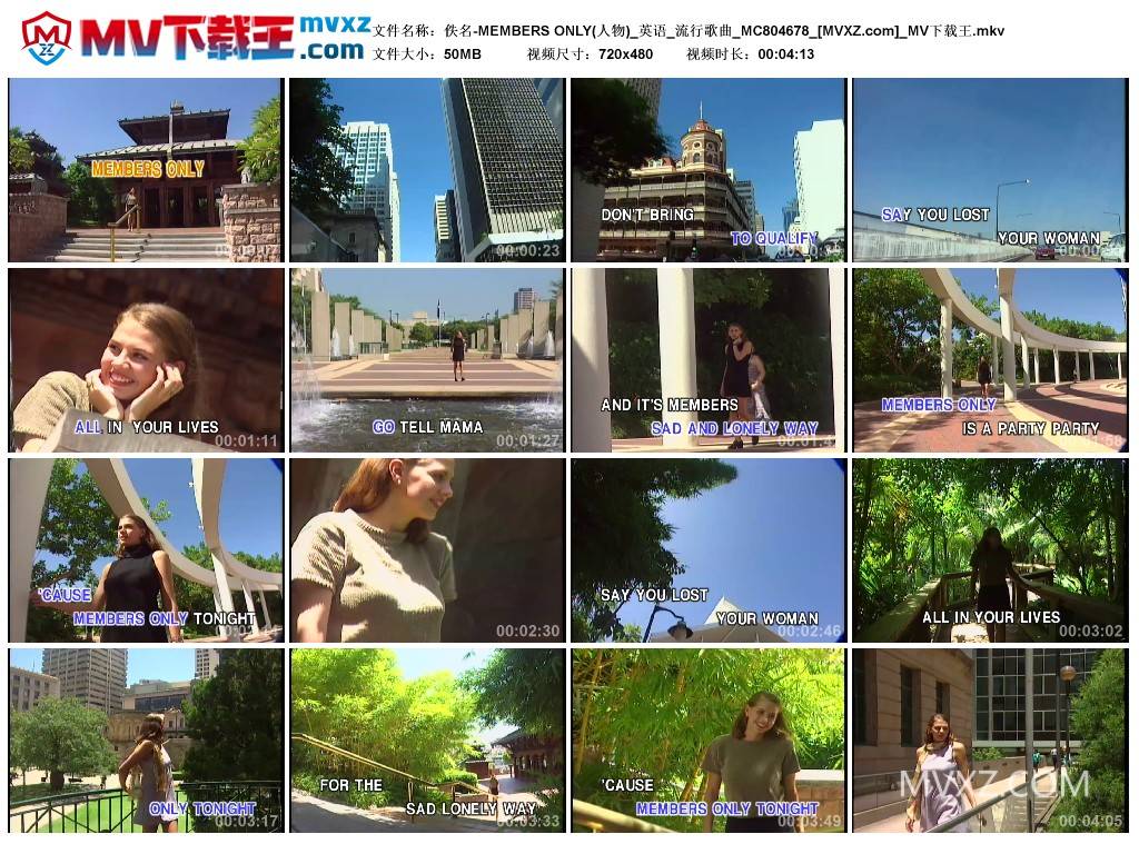 佚名-MEMBERS ONLY(人物)_英语_流行歌曲_MC804678